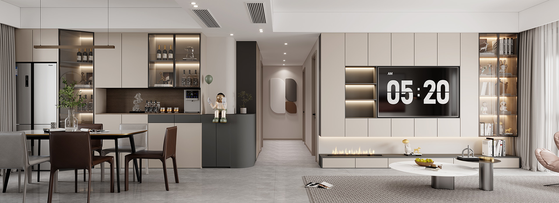 中建大公館裝修,現(xiàn)代簡約風格