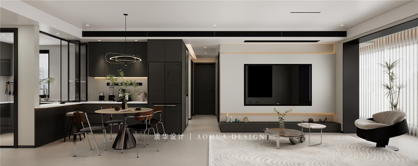 華僑城歡樂天際裝修,現(xiàn)代極簡