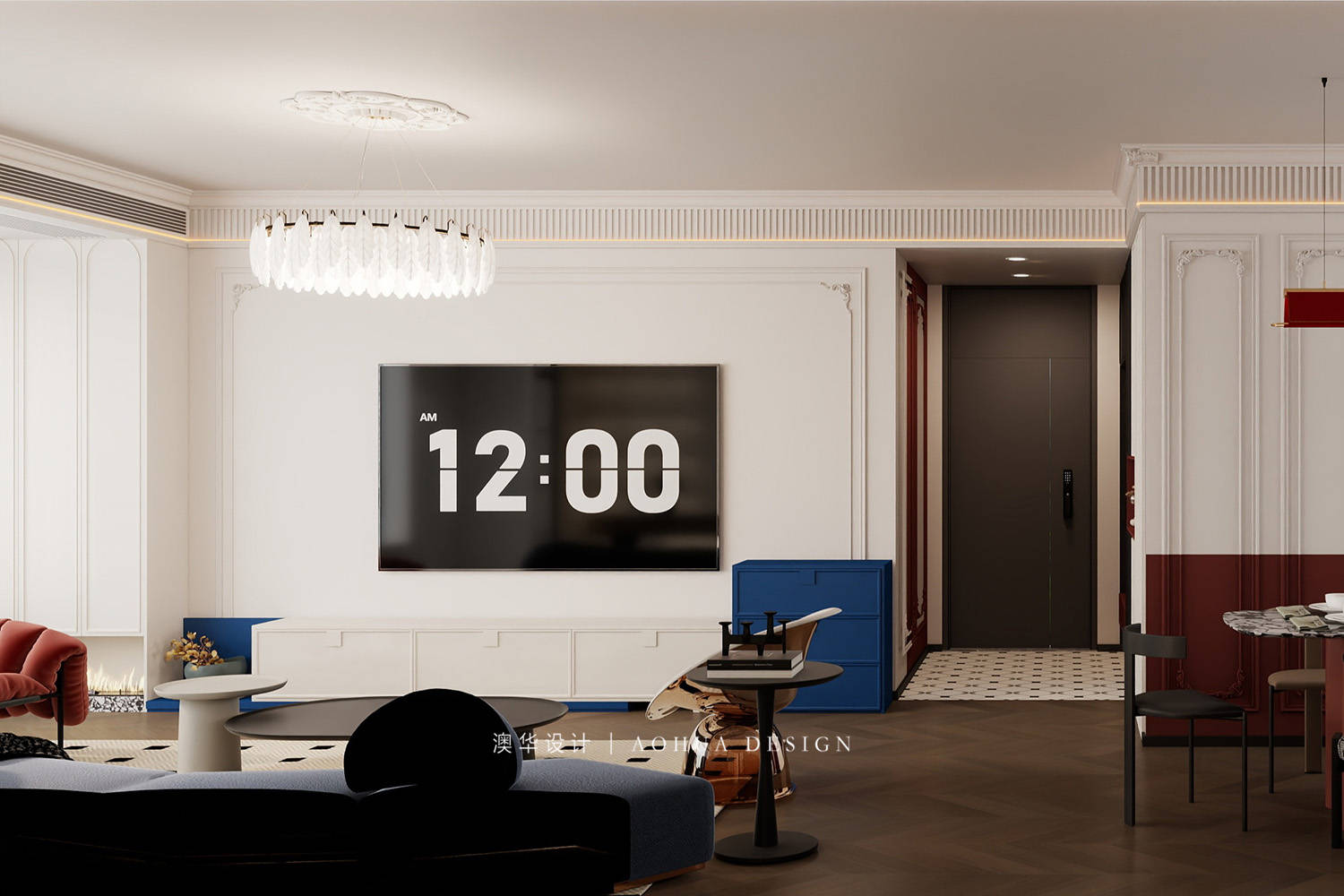 華發(fā)都薈天地裝修,法式復(fù)古風(fēng)格