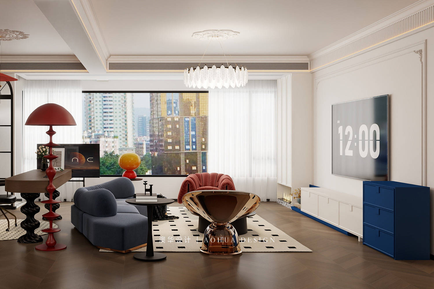 華發(fā)都薈天地裝修,法式復(fù)古風(fēng)格