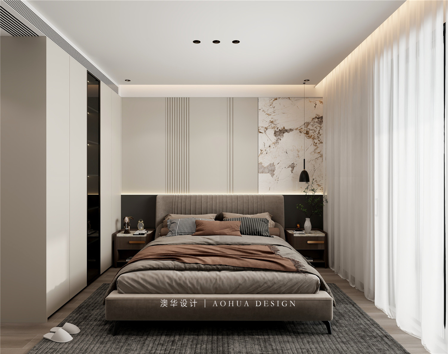 長(zhǎng)投保利漢口印裝修,現(xiàn)代輕奢