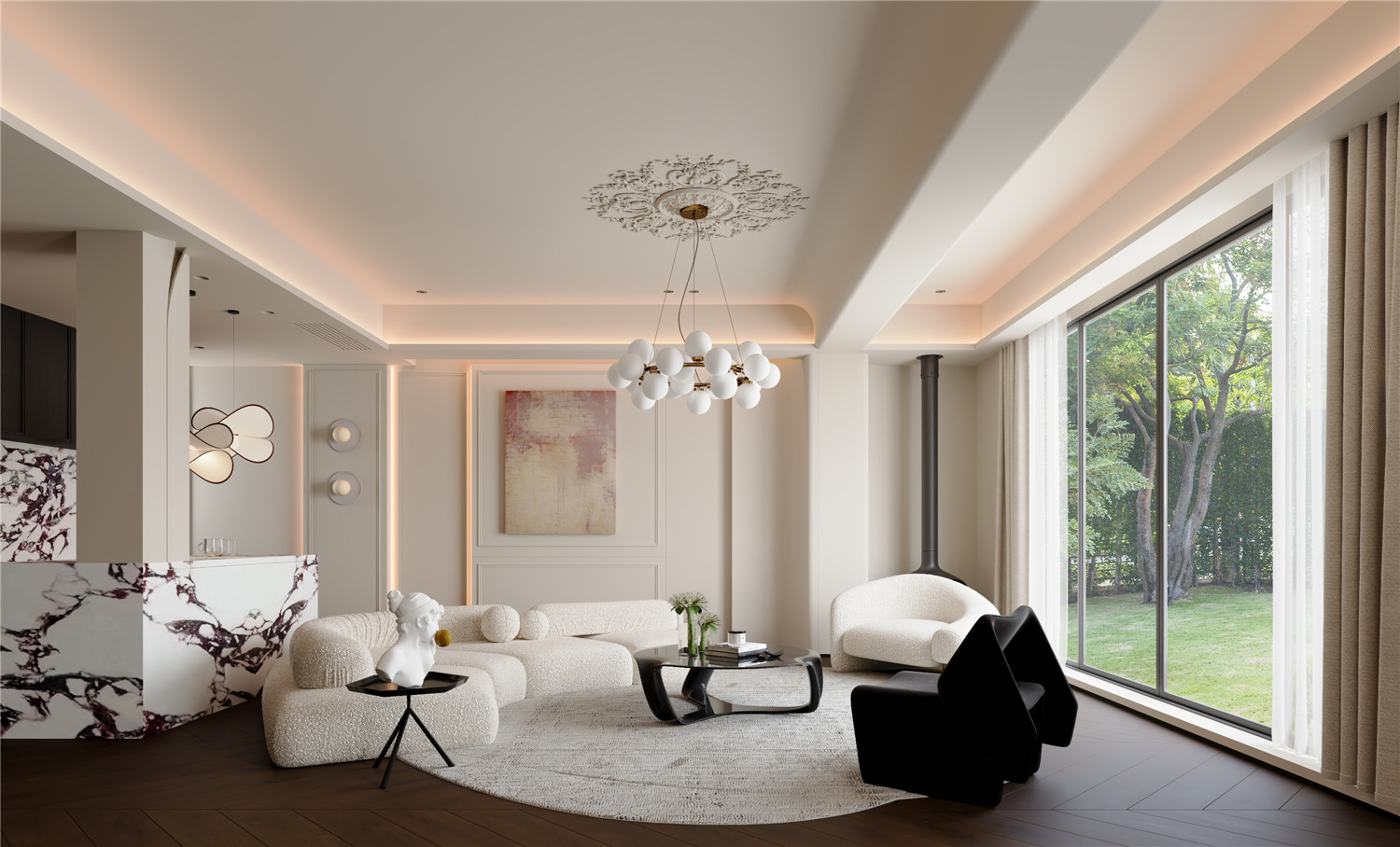 綠城湖畔云廬裝修,現(xiàn)代簡(jiǎn)約