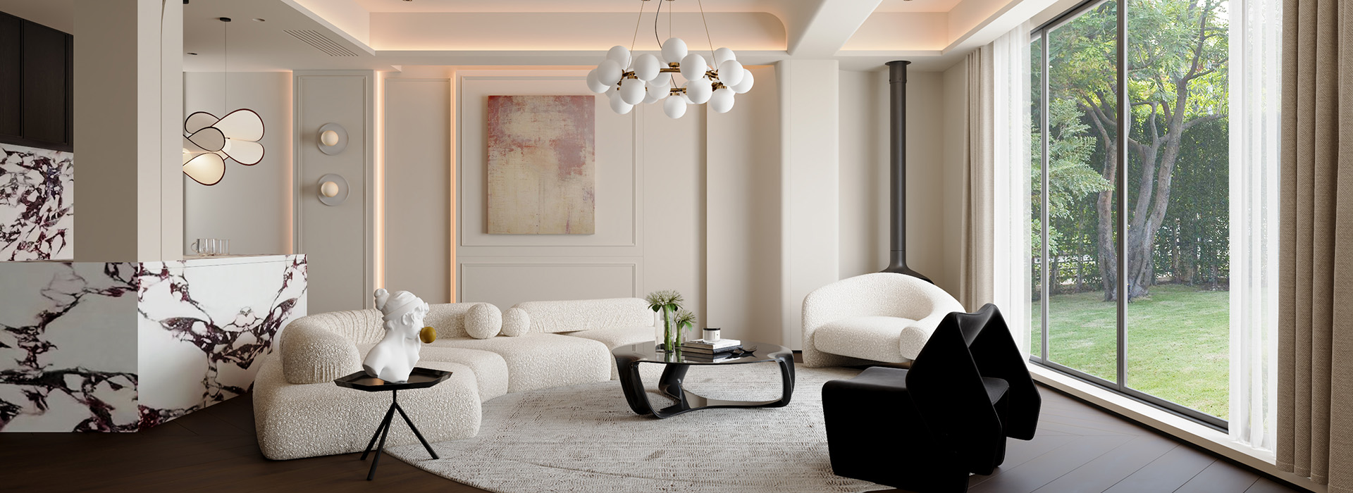 綠城湖畔云廬裝修,現(xiàn)代簡(jiǎn)約