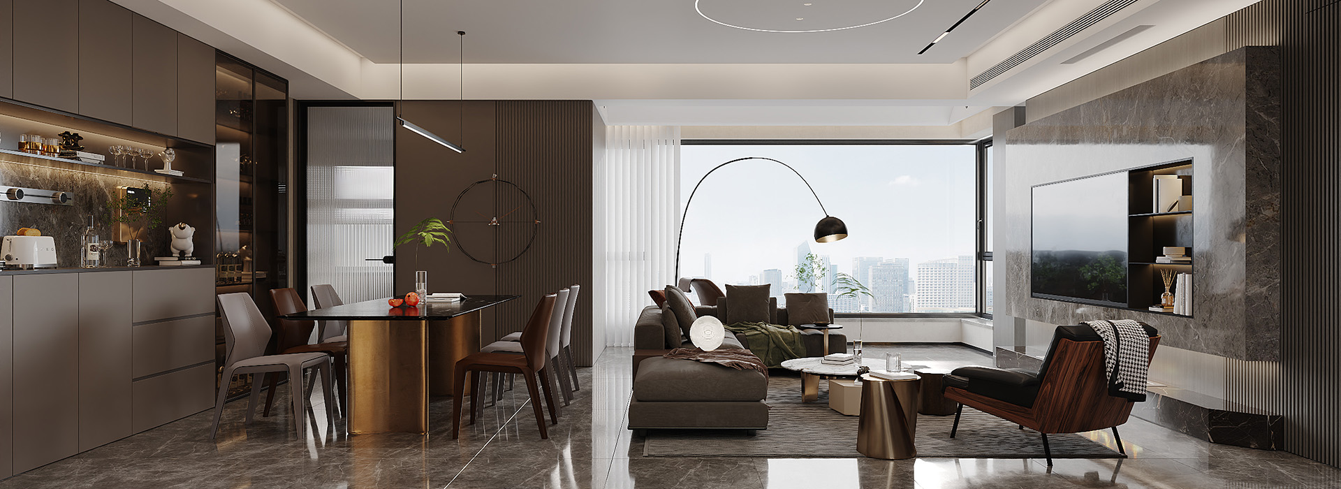 御江壹品青山樽裝修,意式輕奢風(fēng)格