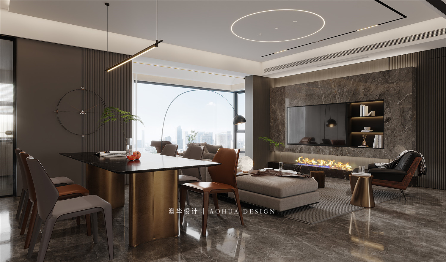 御江壹品青山樽裝修,意式輕奢風(fēng)格