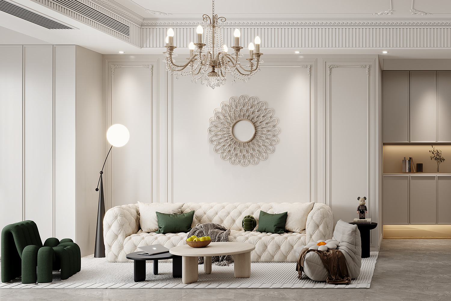 世茂十里星河裝修,法式輕奢風(fēng)格