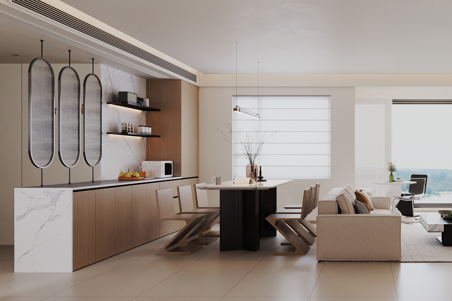 芷岸龍庭裝修,現(xiàn)代原木風格