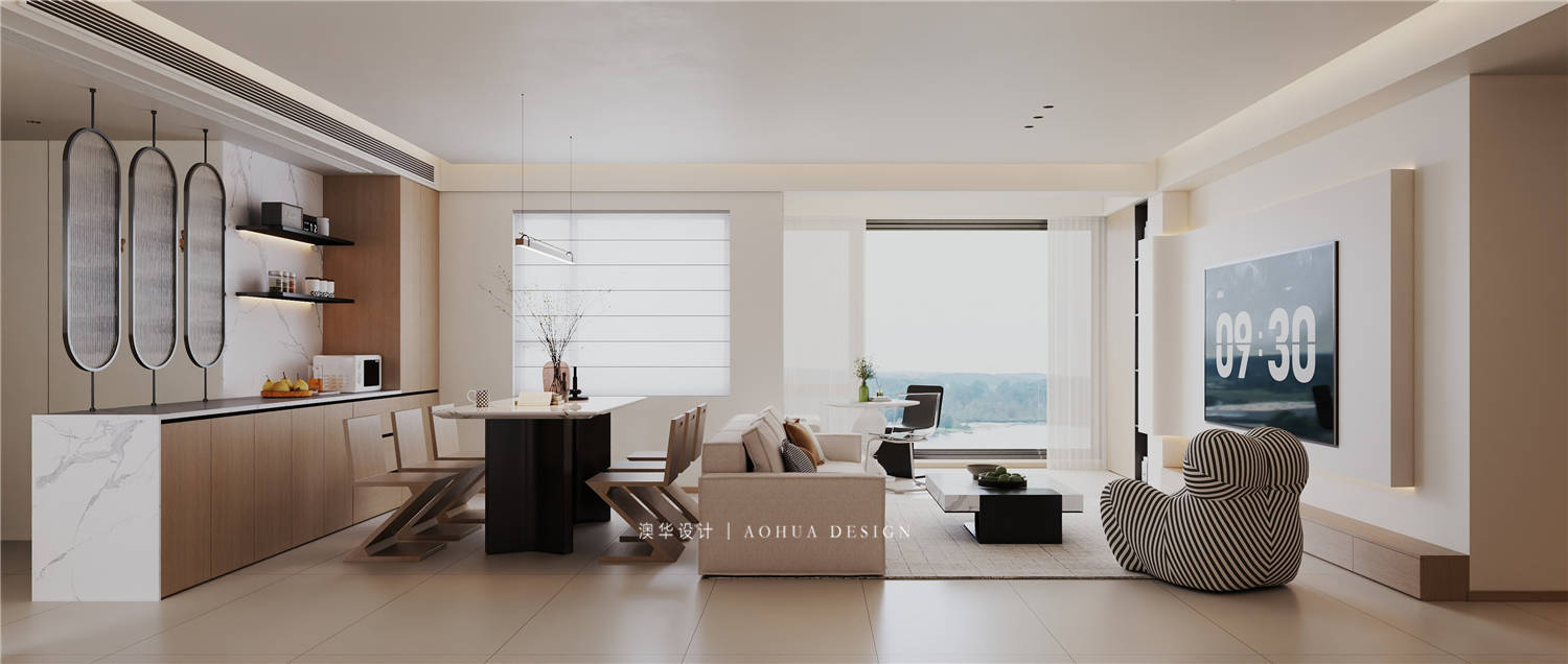 芷岸龍庭裝修,現(xiàn)代原木風格