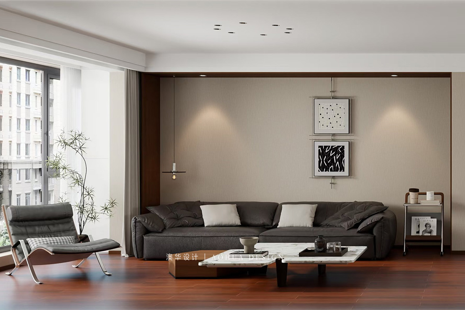 光谷創(chuàng)新天地裝修,大平層裝修