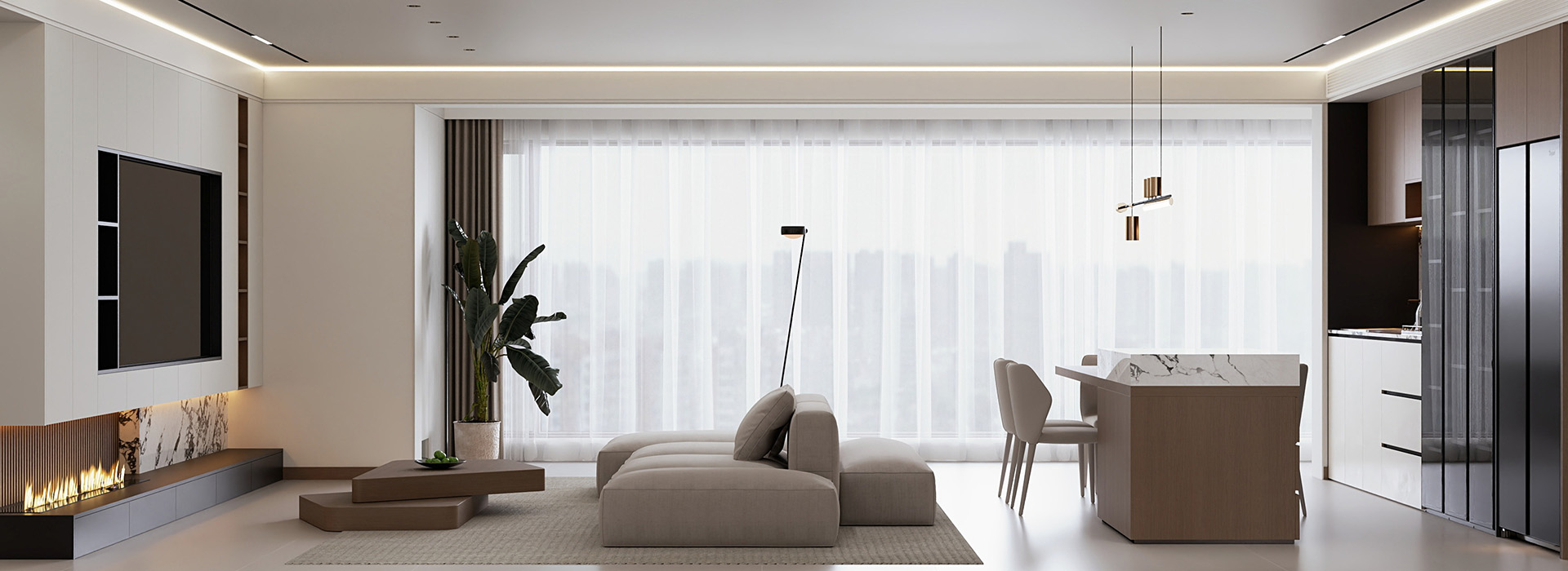 美聯(lián)奧公館裝修,現(xiàn)代風(fēng)格裝修