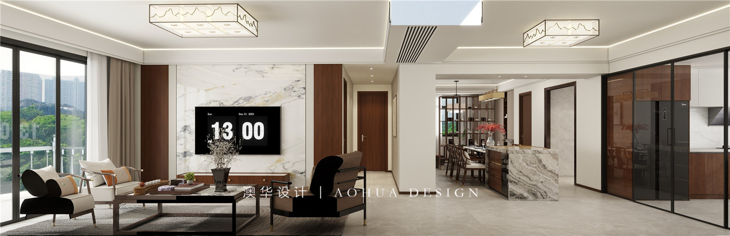 同馨花園裝修,現代中式風格