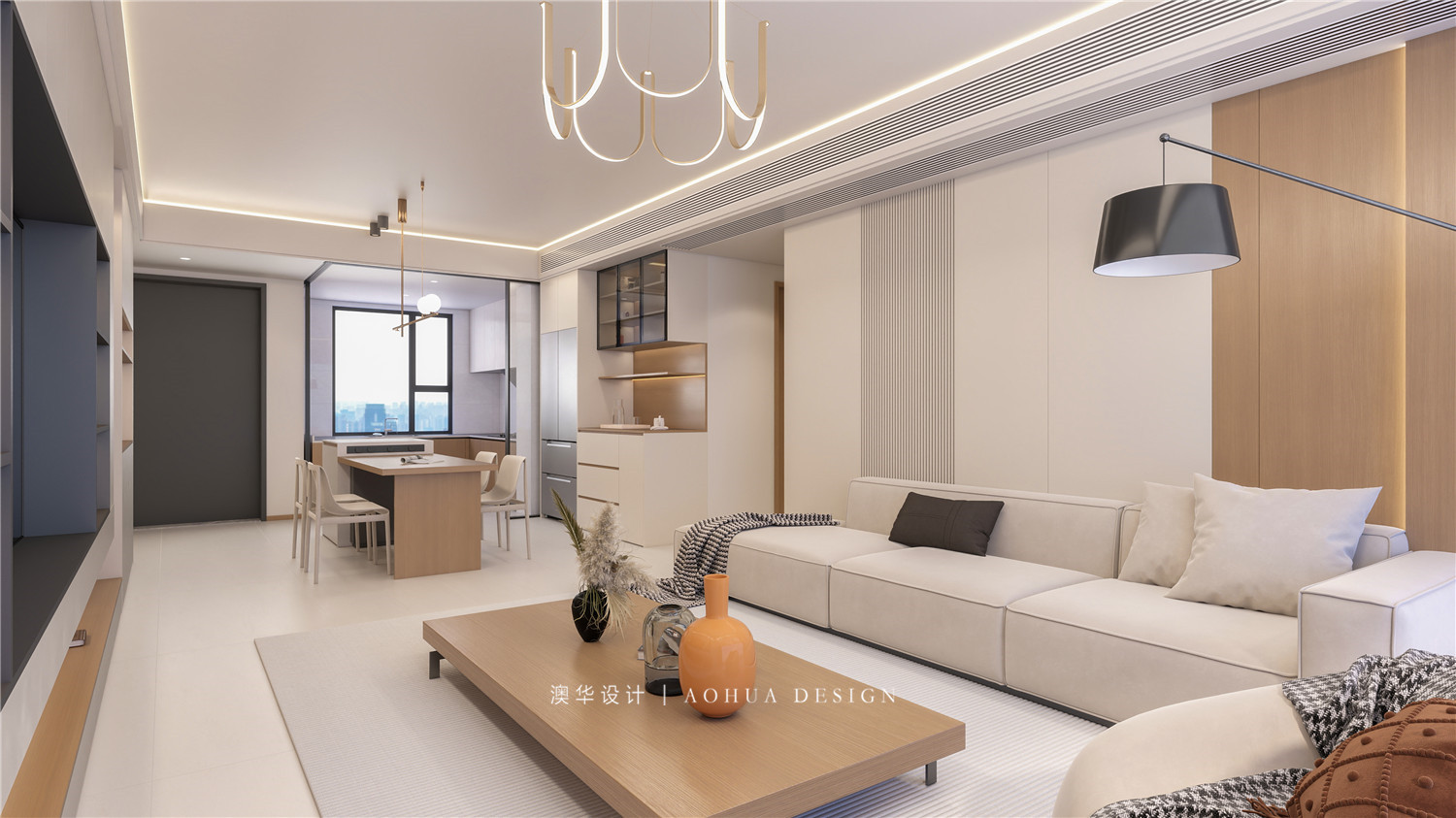 樾景臺裝修,現(xiàn)代原木風(fēng)格