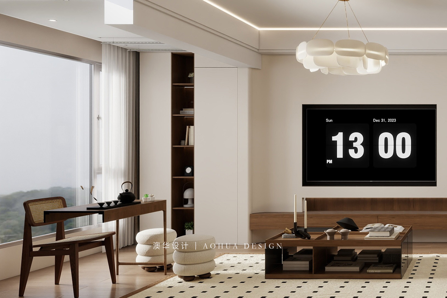 政通菁苑裝修,現(xiàn)代中古風(fēng)格