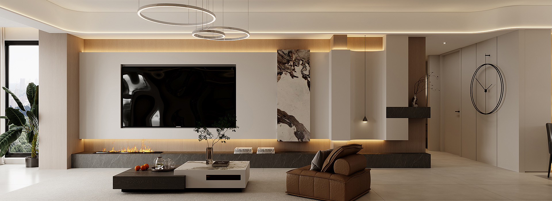 華發(fā)外灘首府裝修,意式輕奢風(fēng)格