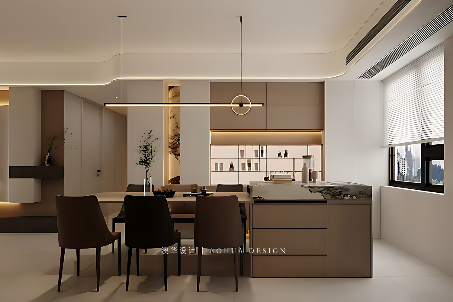 華發(fā)外灘首府裝修,意式輕奢風(fēng)格