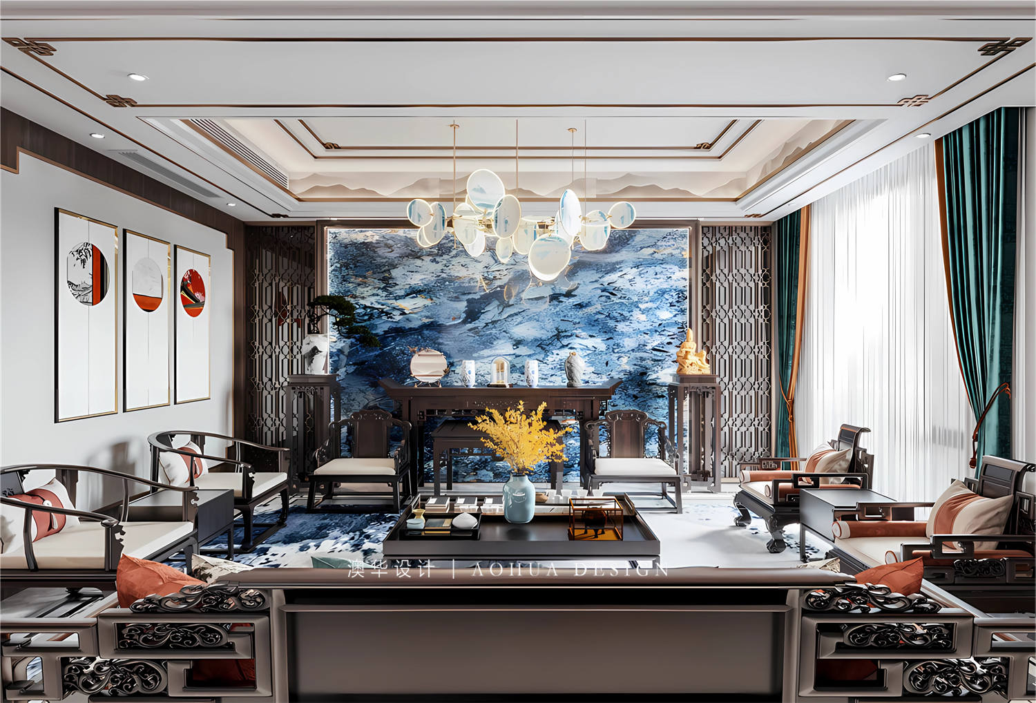 別墅大宅裝修,武漢室內(nèi)設計