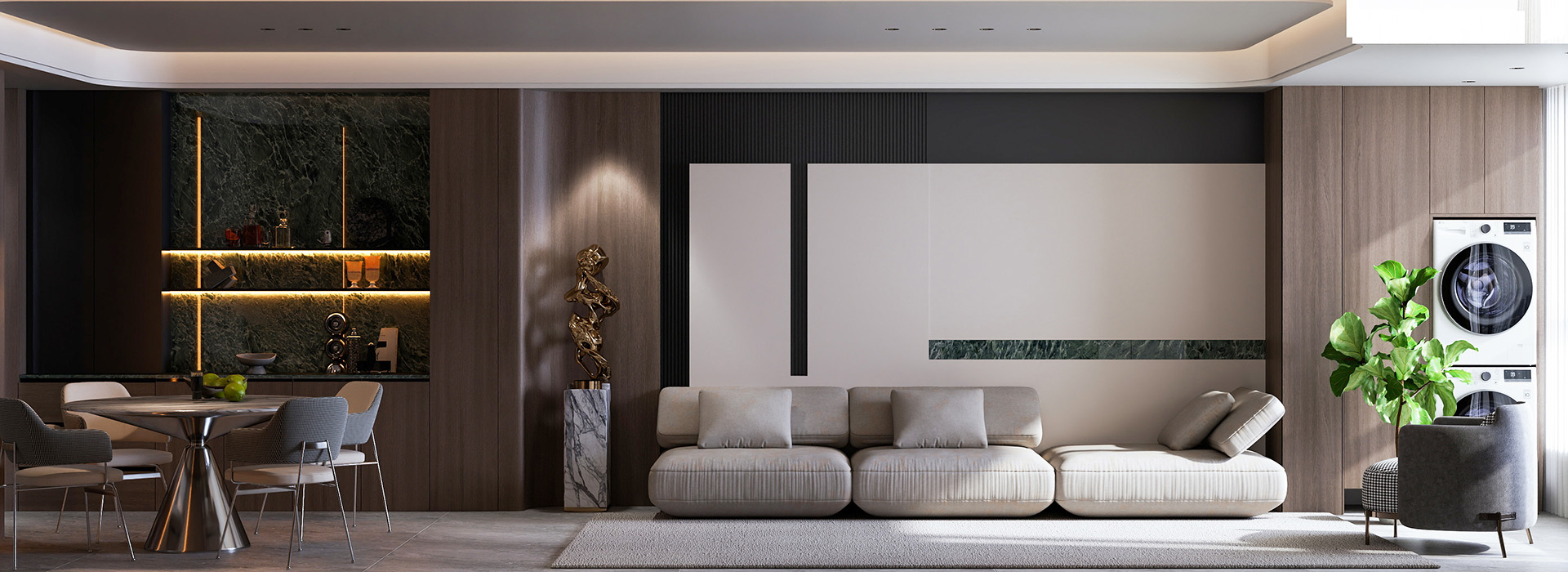 武漢潤府裝修,意式輕奢風(fēng)格