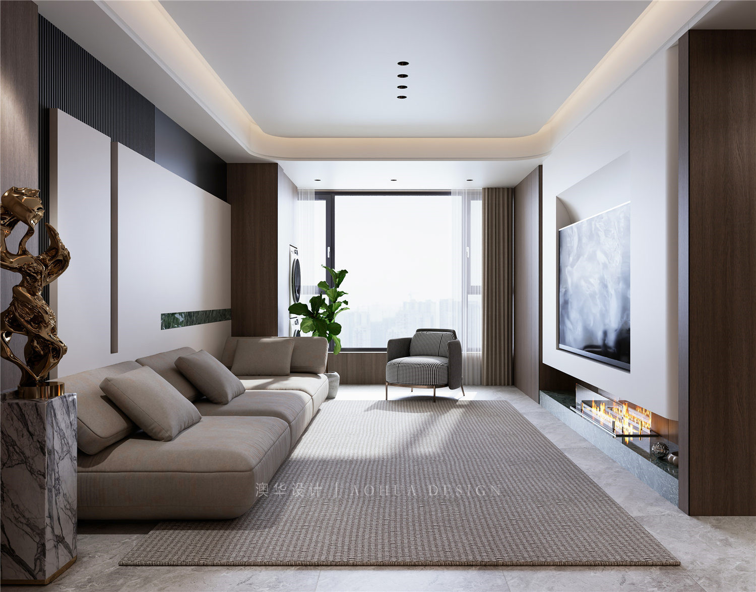 武漢潤府裝修,意式輕奢風(fēng)格