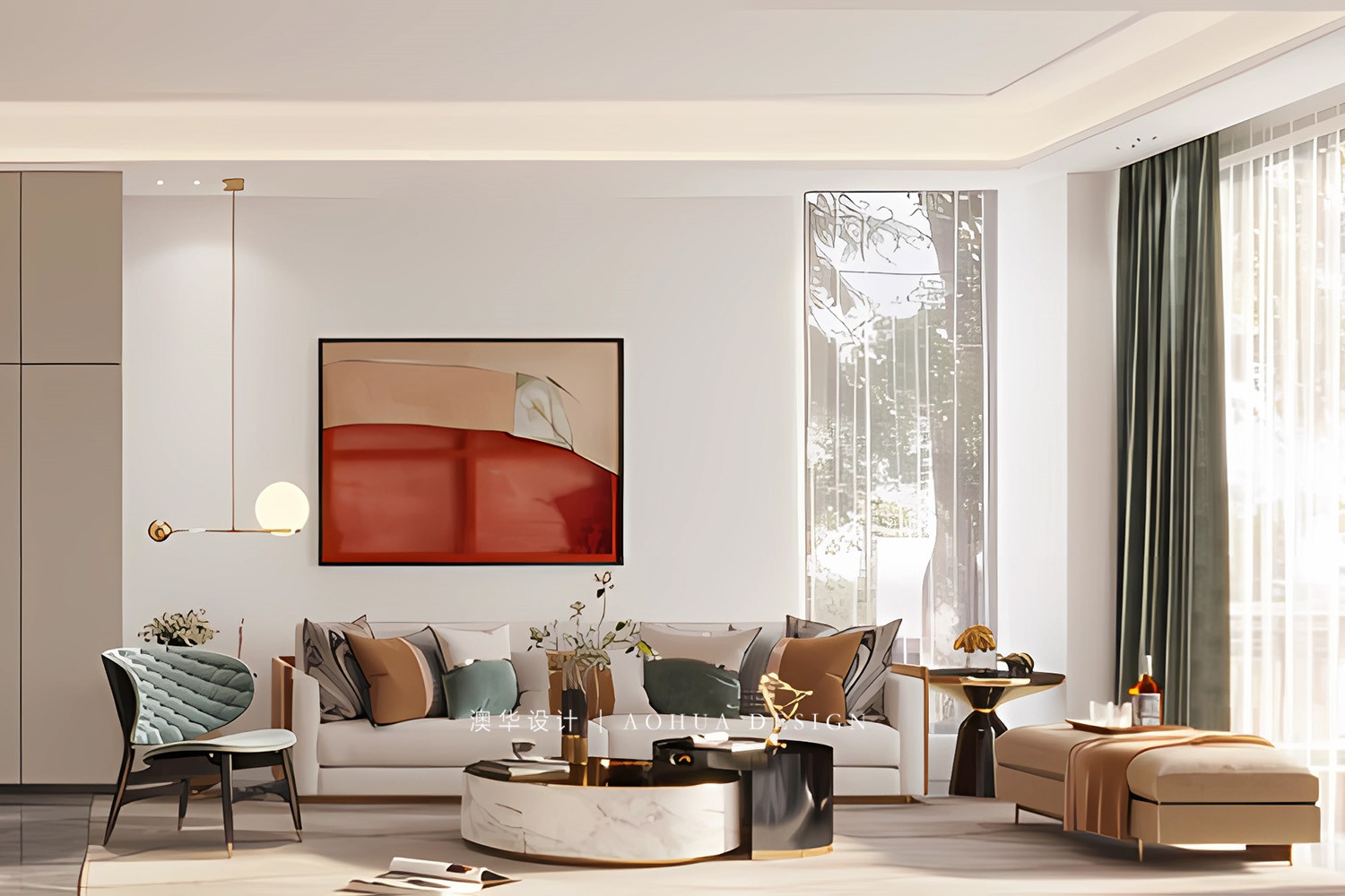 武漢別墅設(shè)計,輕奢風(fēng)裝修