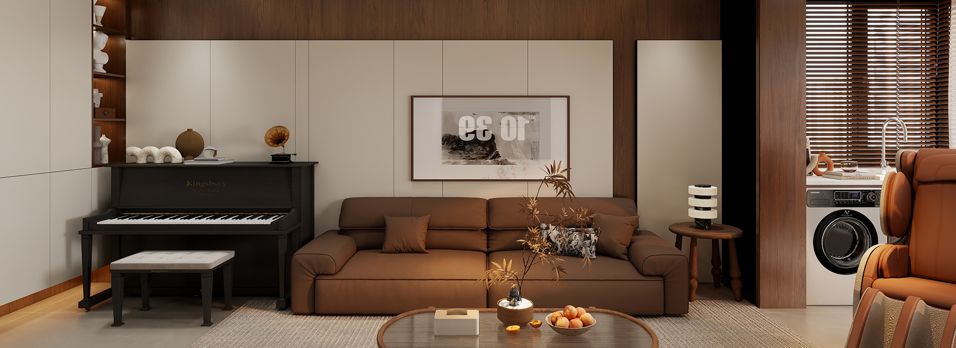 同馨花園裝修,現(xiàn)代中古風(fēng)格