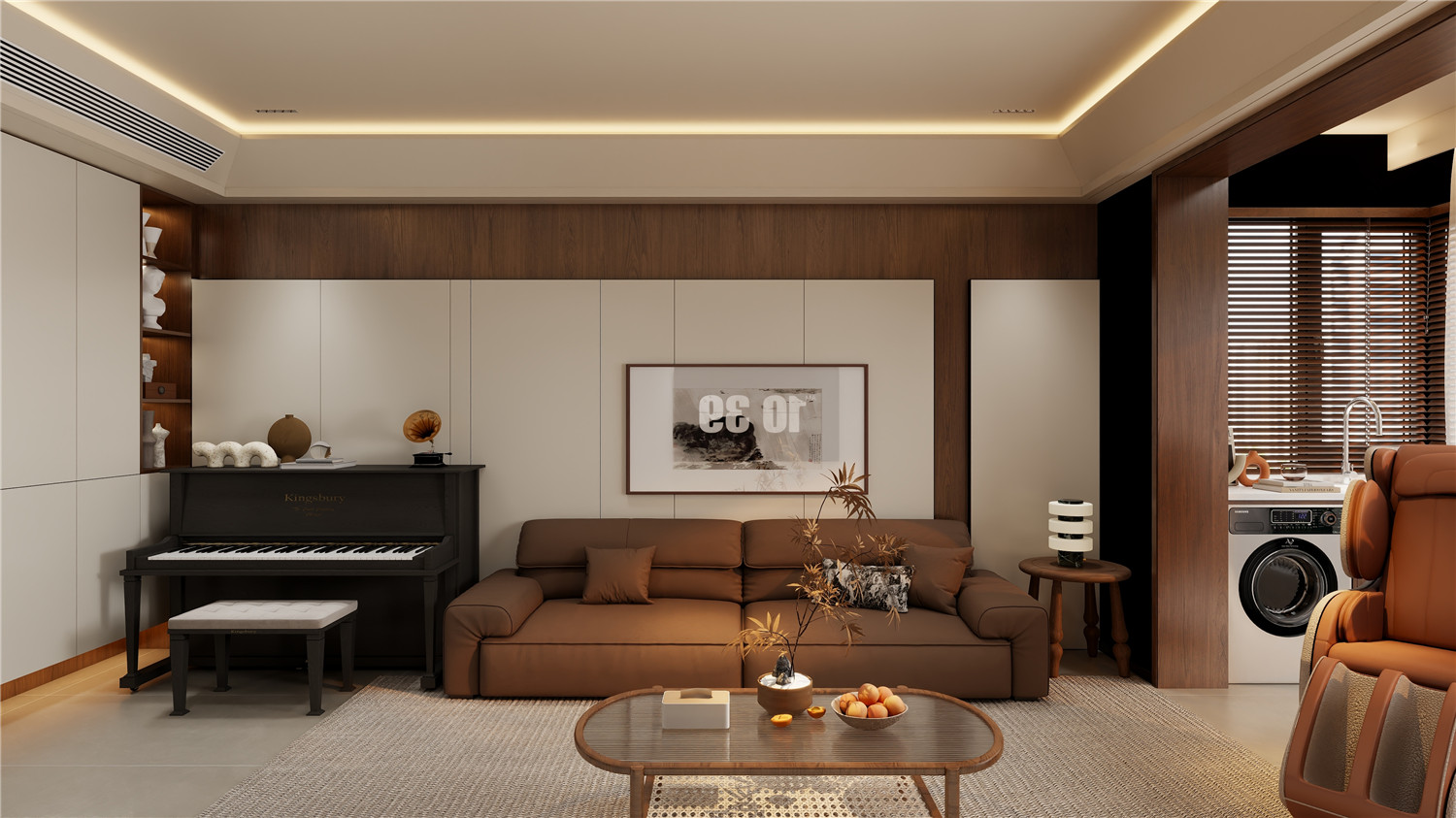 同馨花園裝修,現(xiàn)代中古風(fēng)格