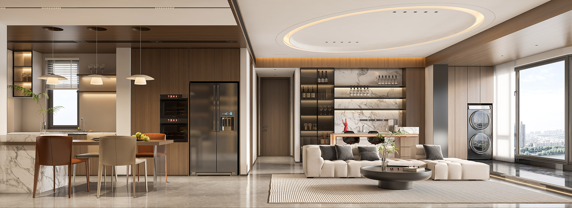 招商江山風(fēng)華裝修,意式輕奢風(fēng)格