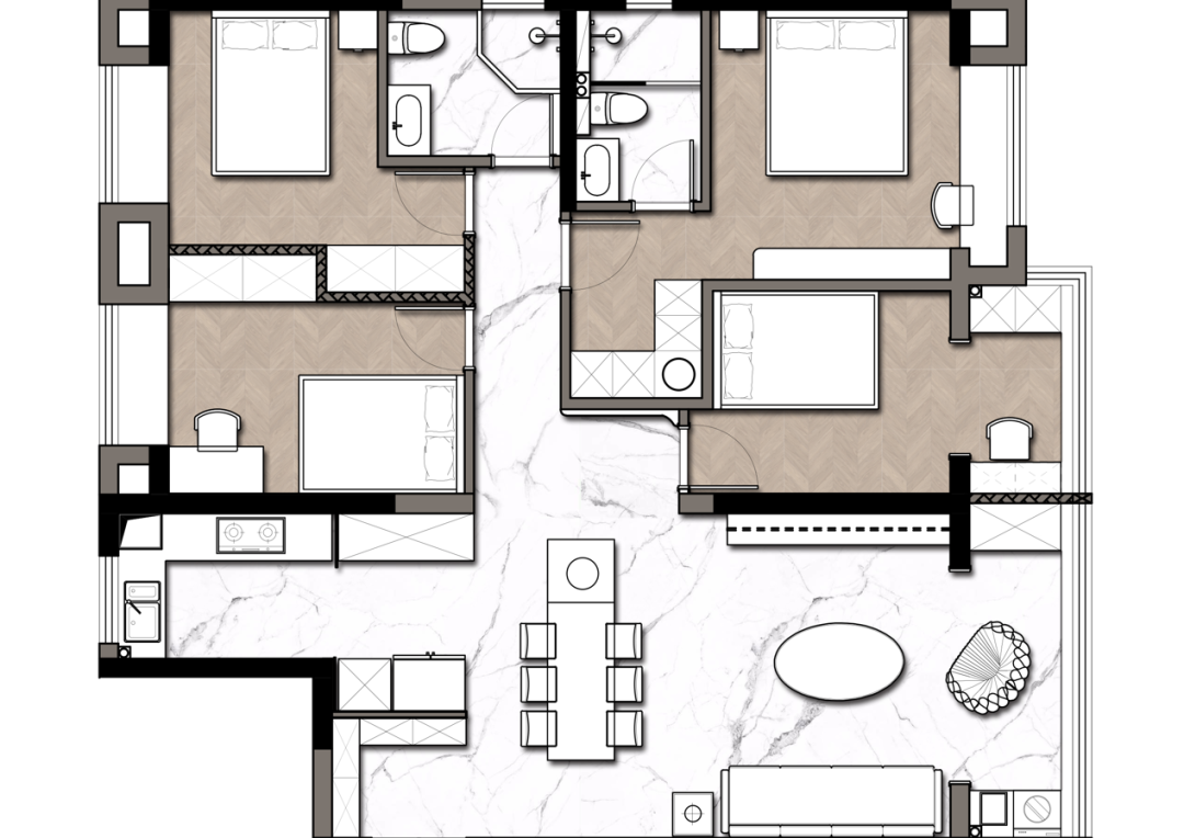 城投聯(lián)投江南岸140㎡ 城投聯(lián)投江南岸140㎡