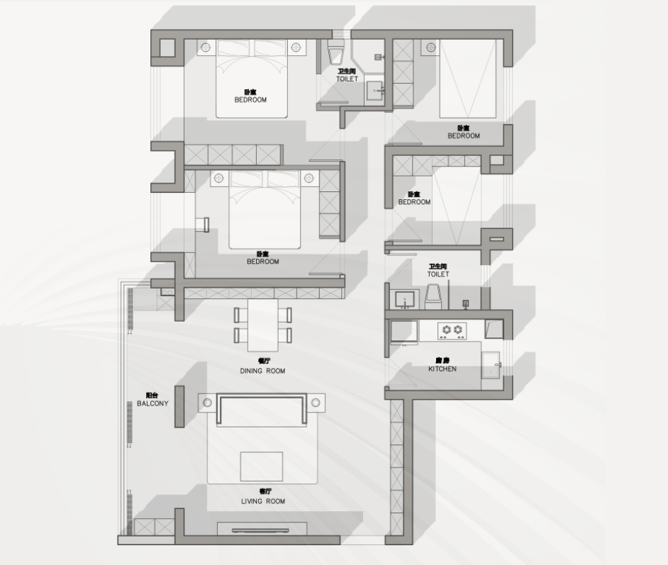 城投聯(lián)投江南岸140㎡ 城投聯(lián)投江南岸140㎡