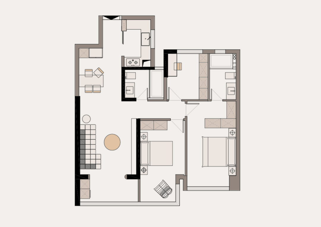 融創(chuàng)臨江府108㎡ 融創(chuàng)臨江府108㎡