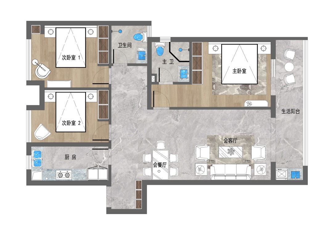 融創(chuàng)臨江府119㎡ 融創(chuàng)臨江府119㎡