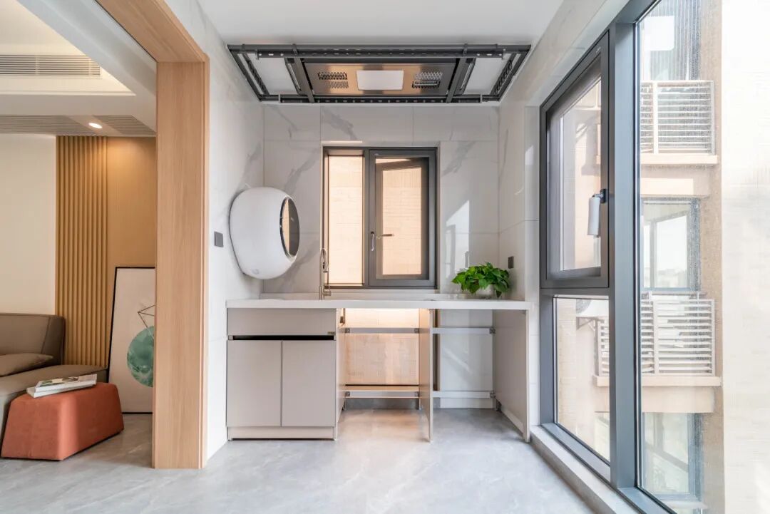 陽臺洗衣機,洗衣機擺放,洗衣機放哪里